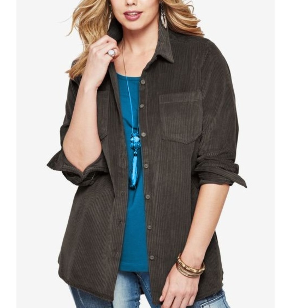 EUC Black corduroy jacket / shirt long sleeve